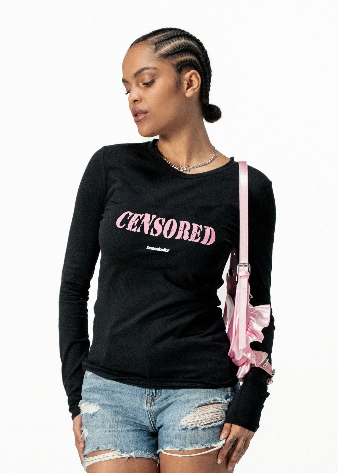 Longsleeve "DIVA" Censored Black - BASEDODICI®
