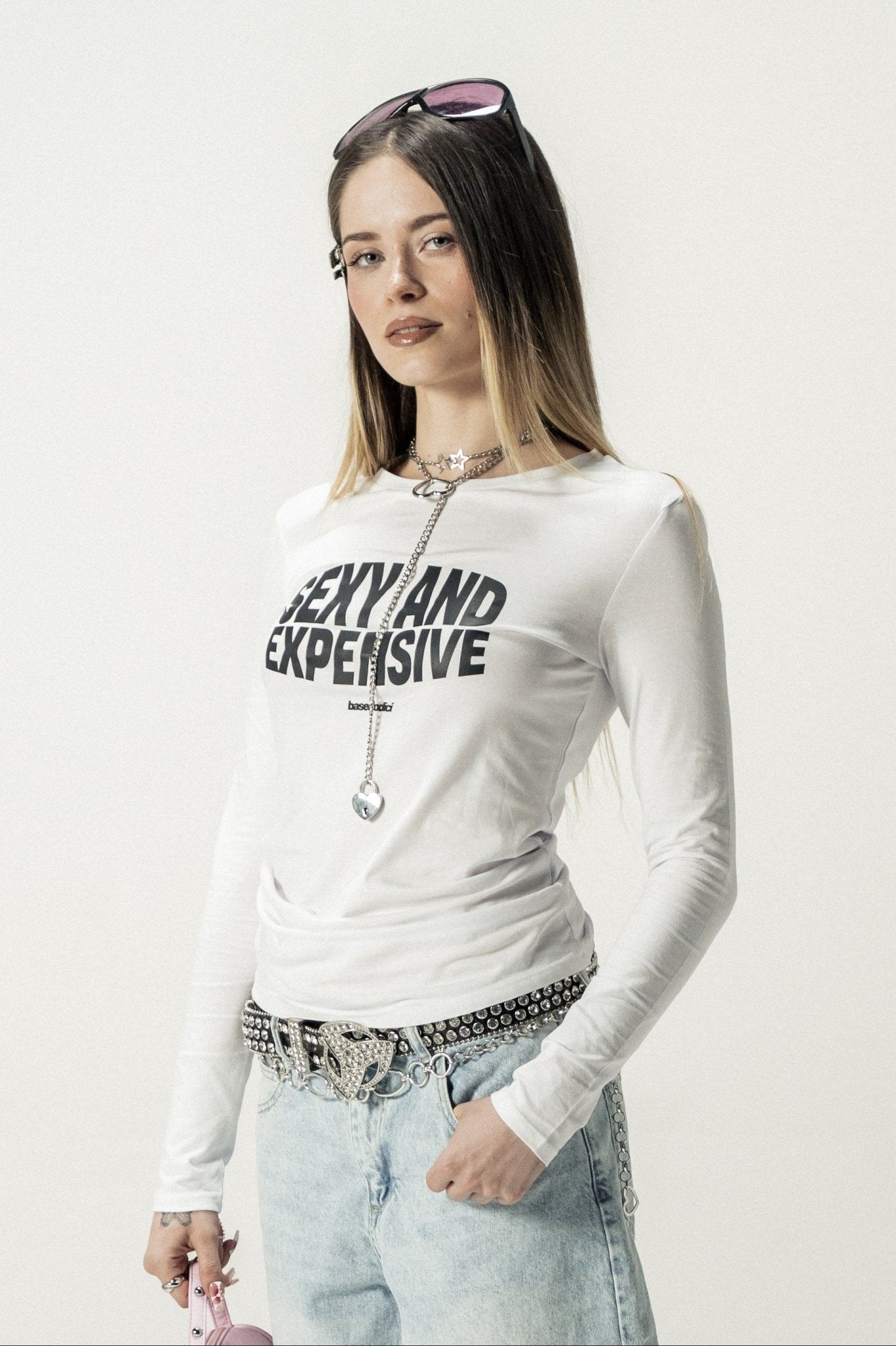 Longsleeve "DIVA" Sexy White - BASEDODICI®