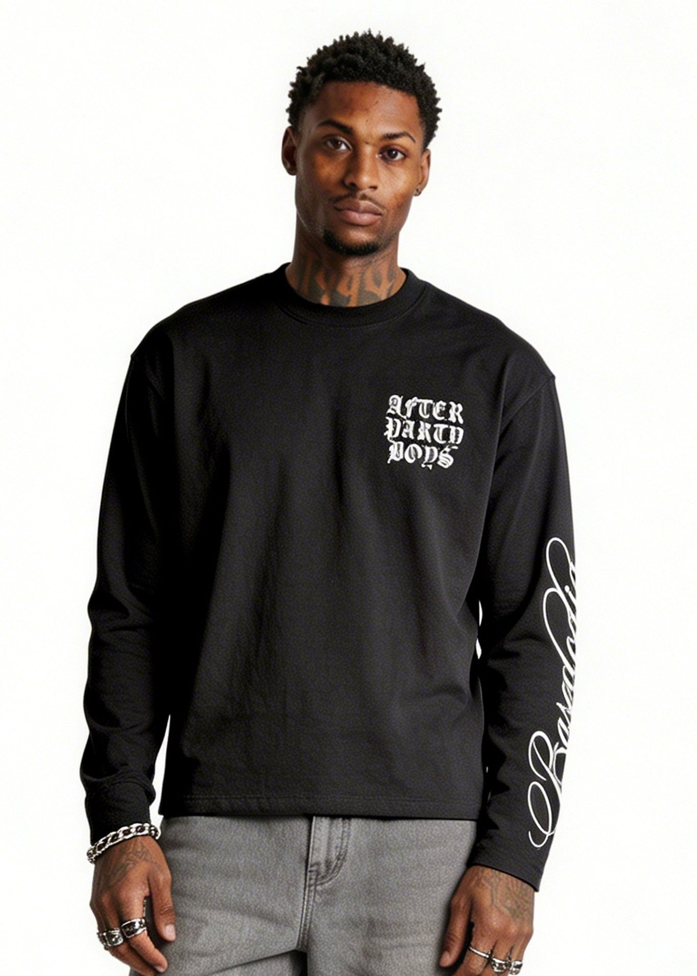 Longsleeve "FOR DREAMERS" AfterParty Black - BASEDODICI®