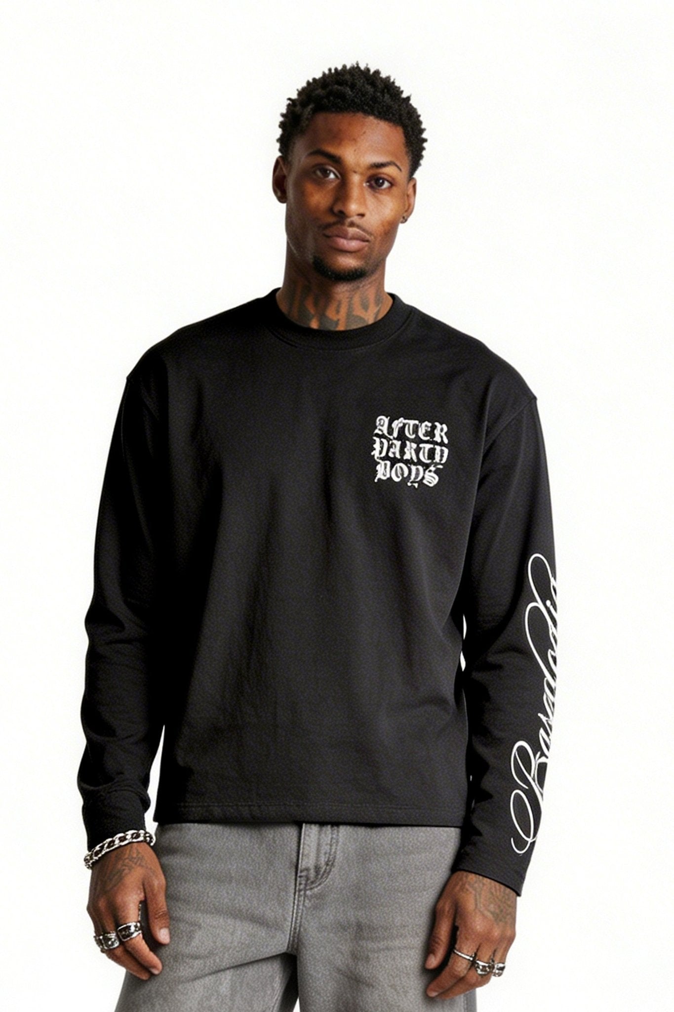 Longsleeve "FOR DREAMERS" AfterParty Black - BASEDODICI®