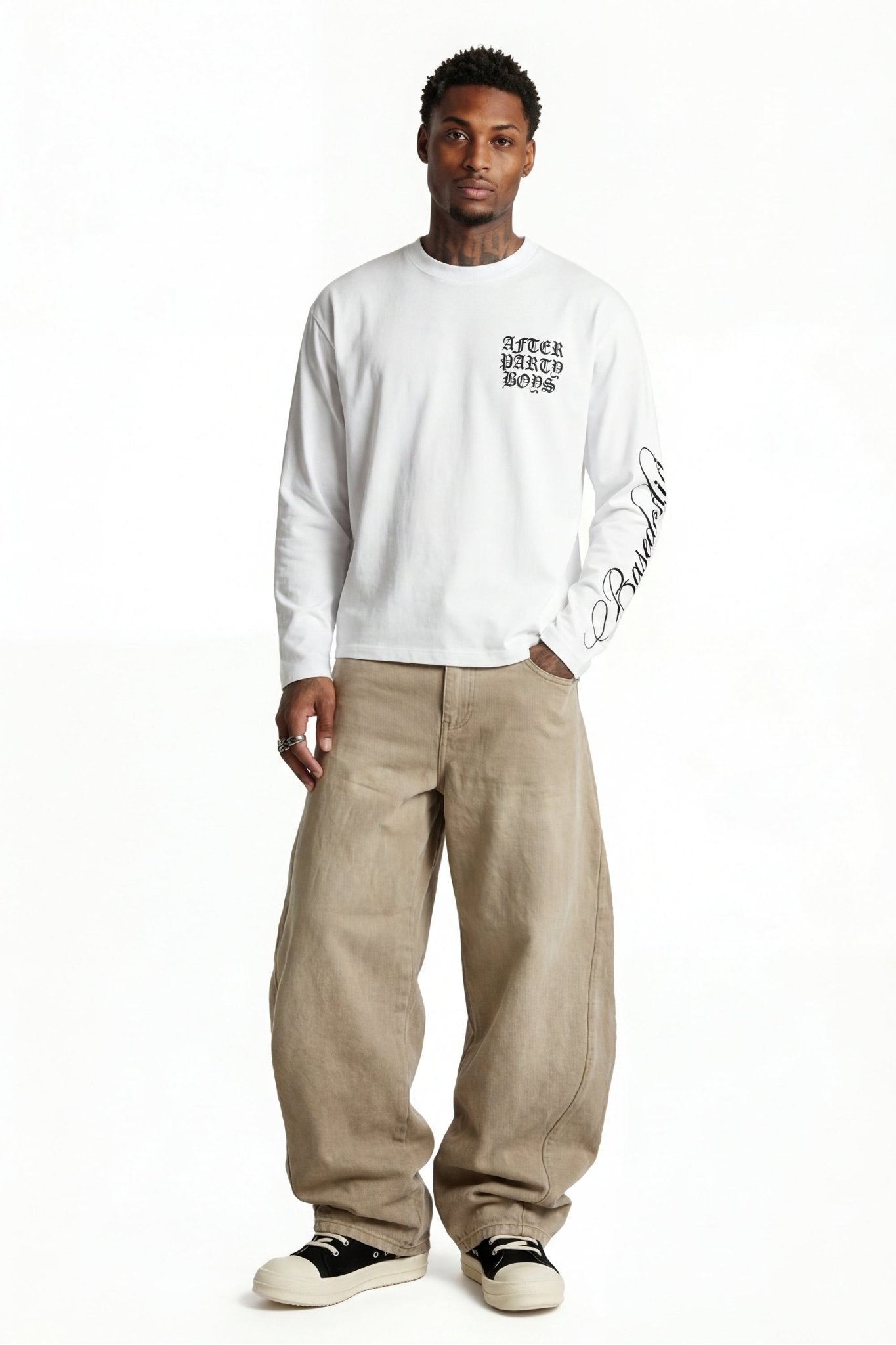 Longsleeve "FOR DREAMERS" AfterParty White - BASEDODICI®