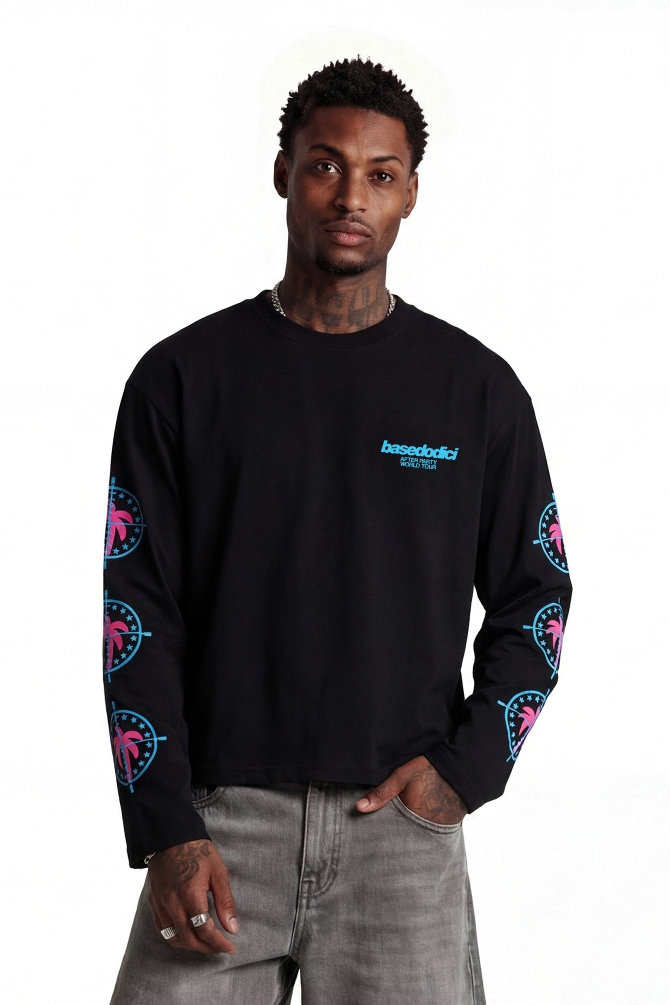 Longsleeve "FOR DREAMERS" Tour Black - BASEDODICI®
