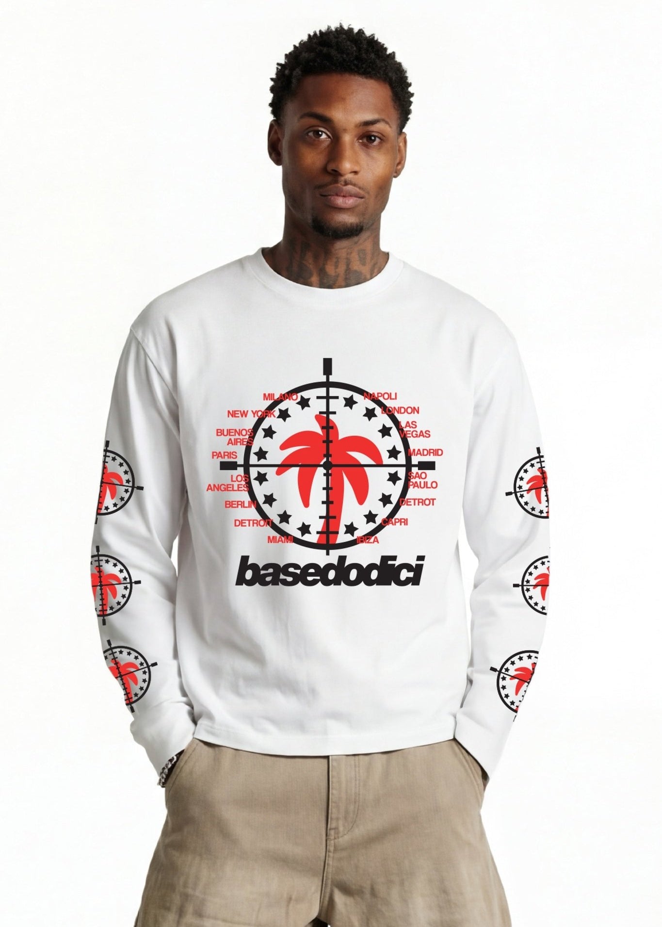 Longsleeve "FOR DREAMERS" Tour White - BASEDODICI®