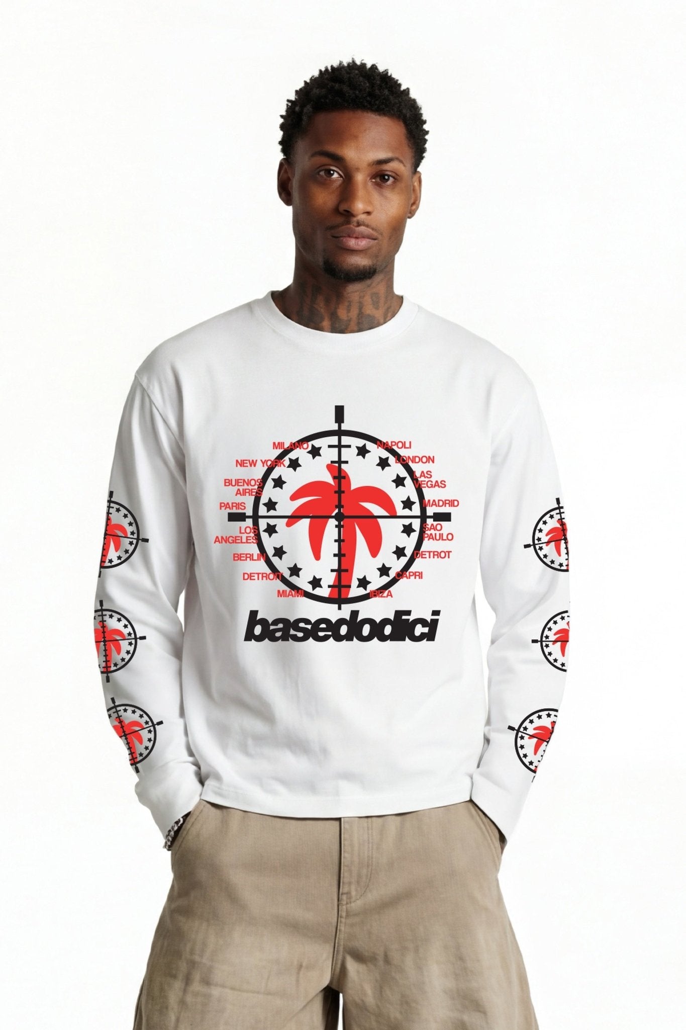 Longsleeve "FOR DREAMERS" Tour White - BASEDODICI®