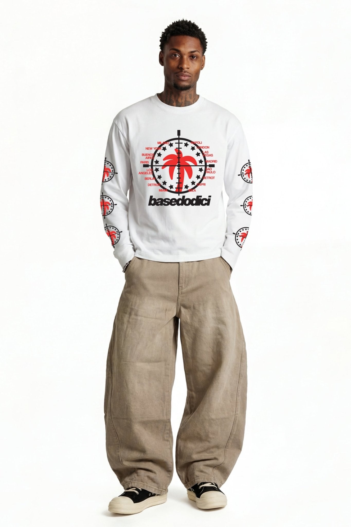 Longsleeve "FOR DREAMERS" Tour White - BASEDODICI®