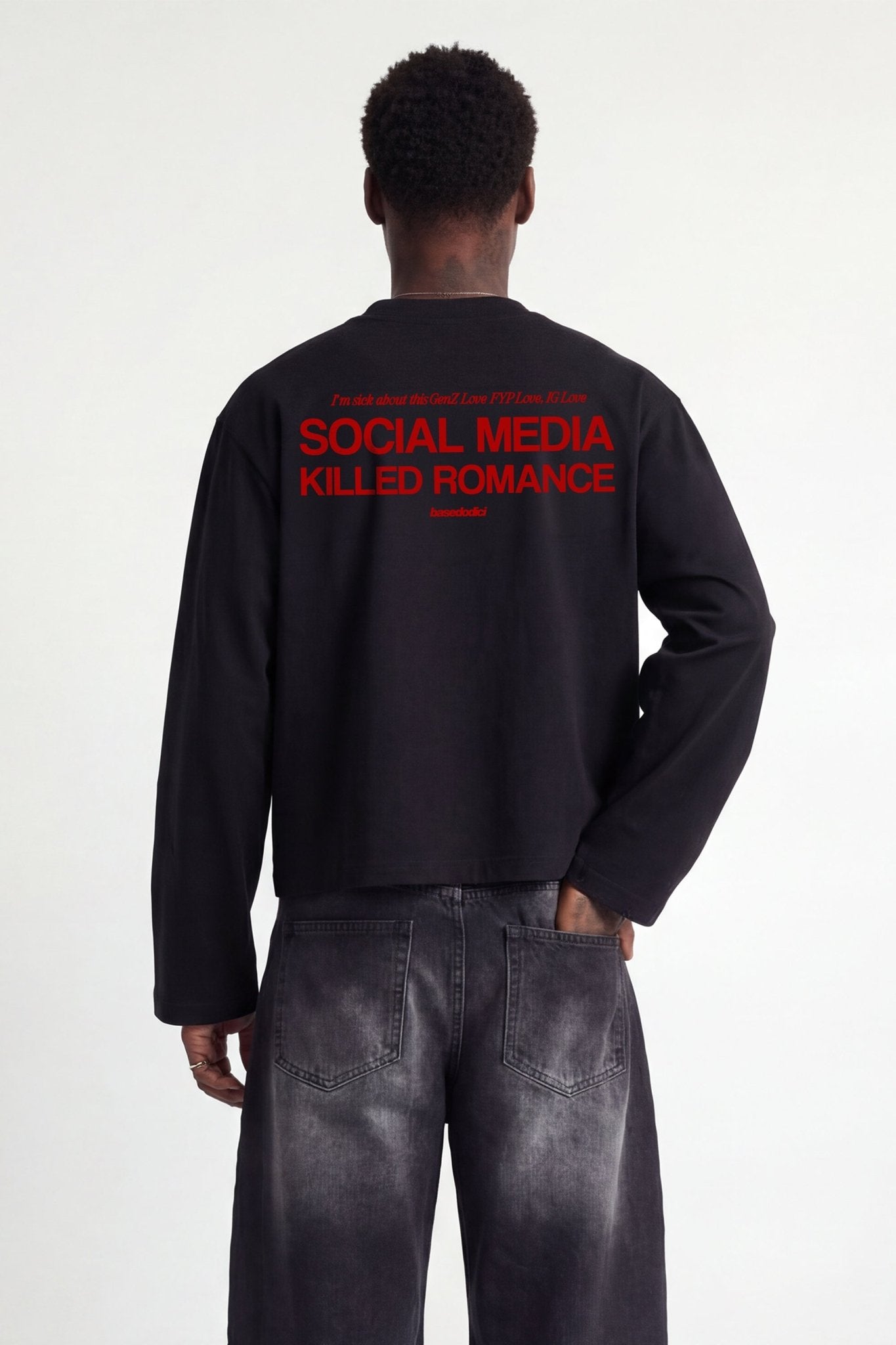 Longsleeve "KILLED ROMANCE" Black/Red - BASEDODICI®