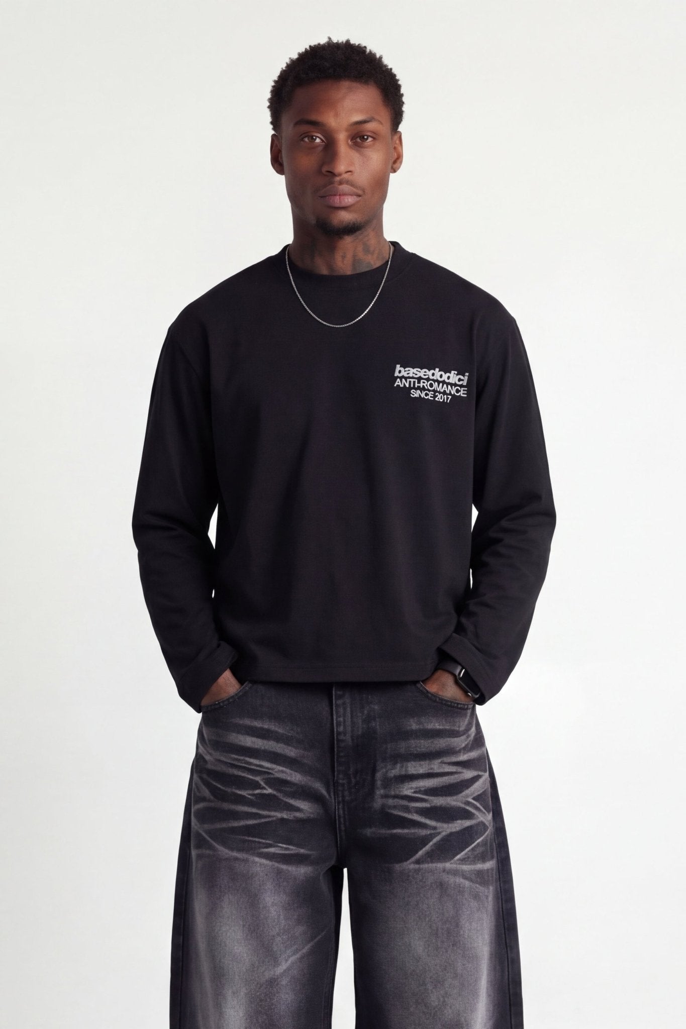 Longsleeve "KILLED ROMANCE" Black/White - BASEDODICI®