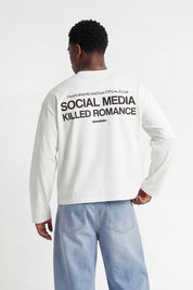 Longsleeve "KILLED ROMANCE" White/Black - BASEDODICI®