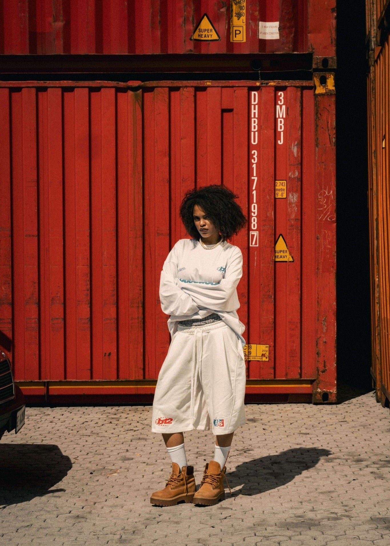 Longsleeve "LAST DELIVERY" BackLogos White - BASEDODICI®
