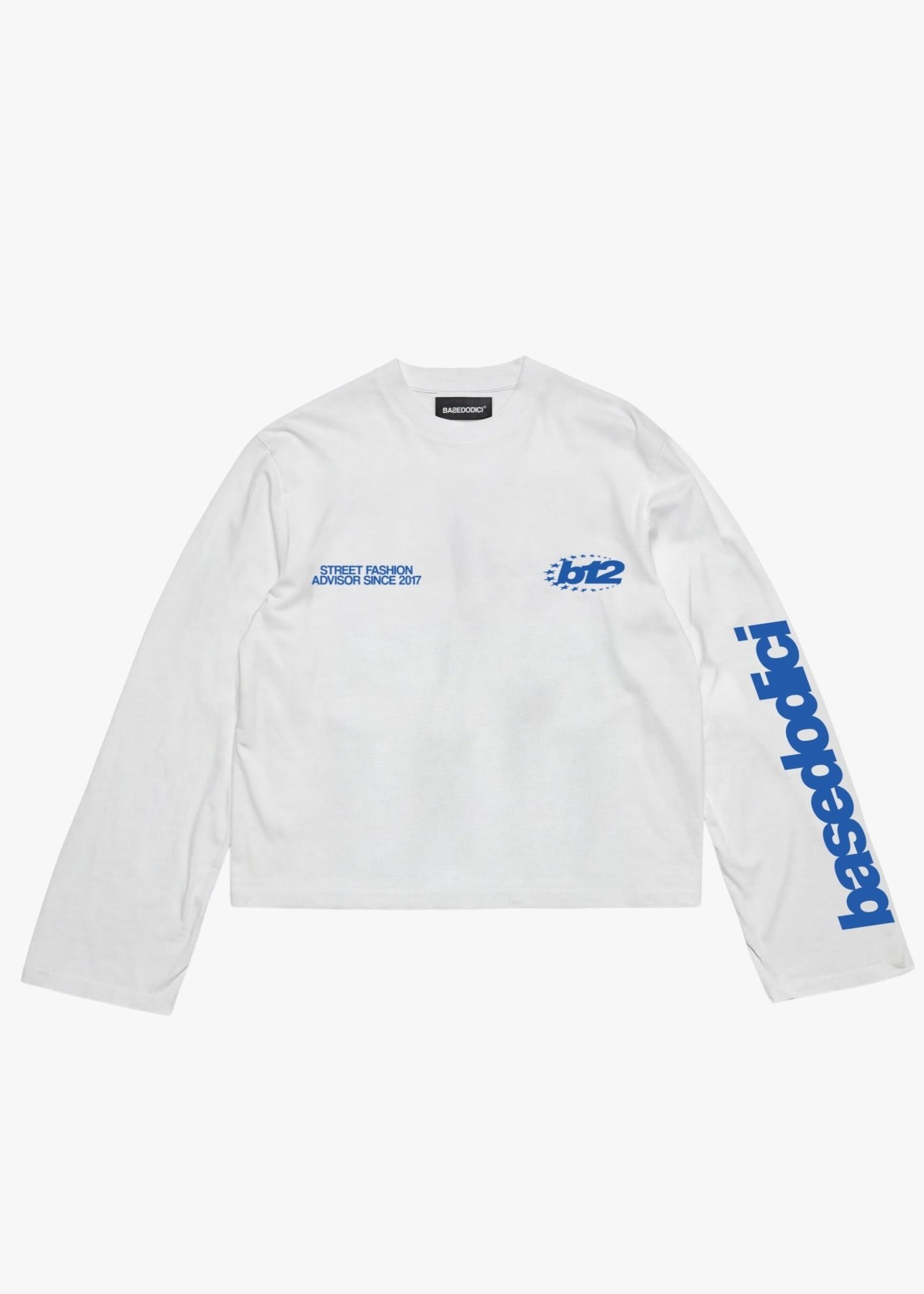 Longsleeve "LAST DELIVERY" BackLogos White - BASEDODICI®