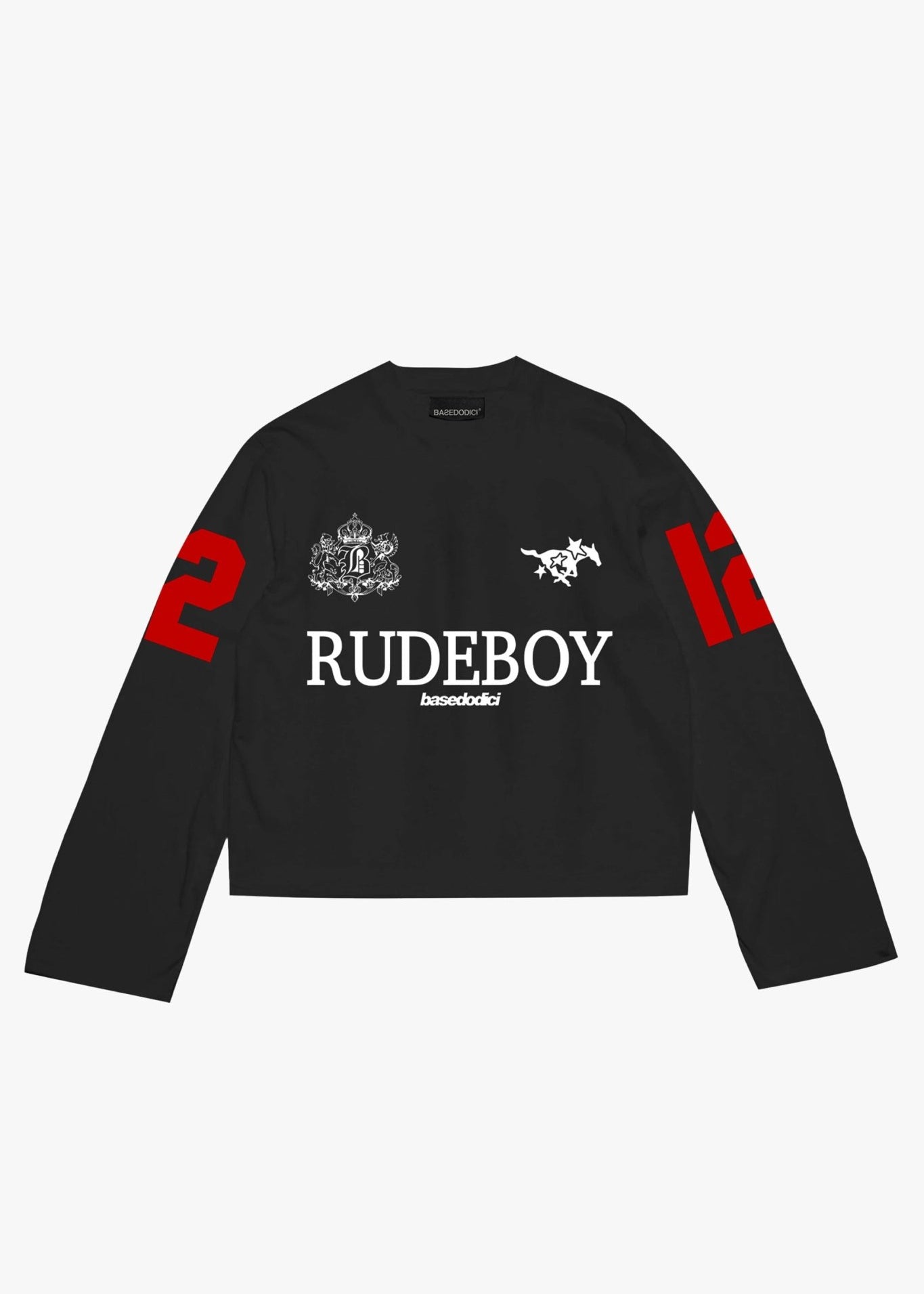 Longsleeve "RUDEBOY LDN" 12 Black - BASEDODICI®