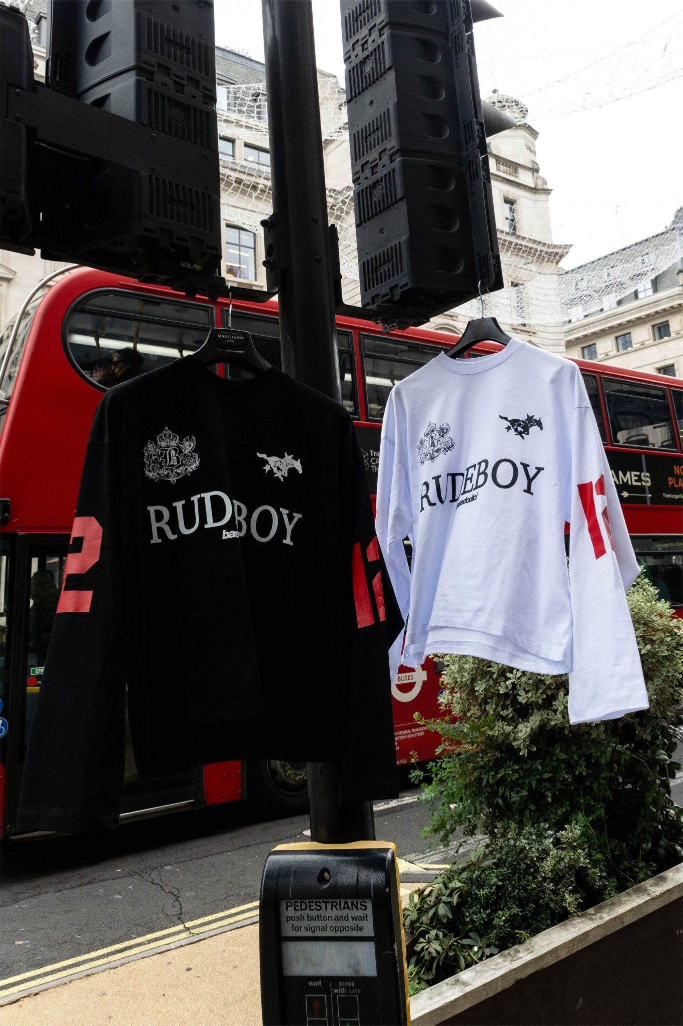 Longsleeve "RUDEBOY LDN" 12 Black - BASEDODICI®