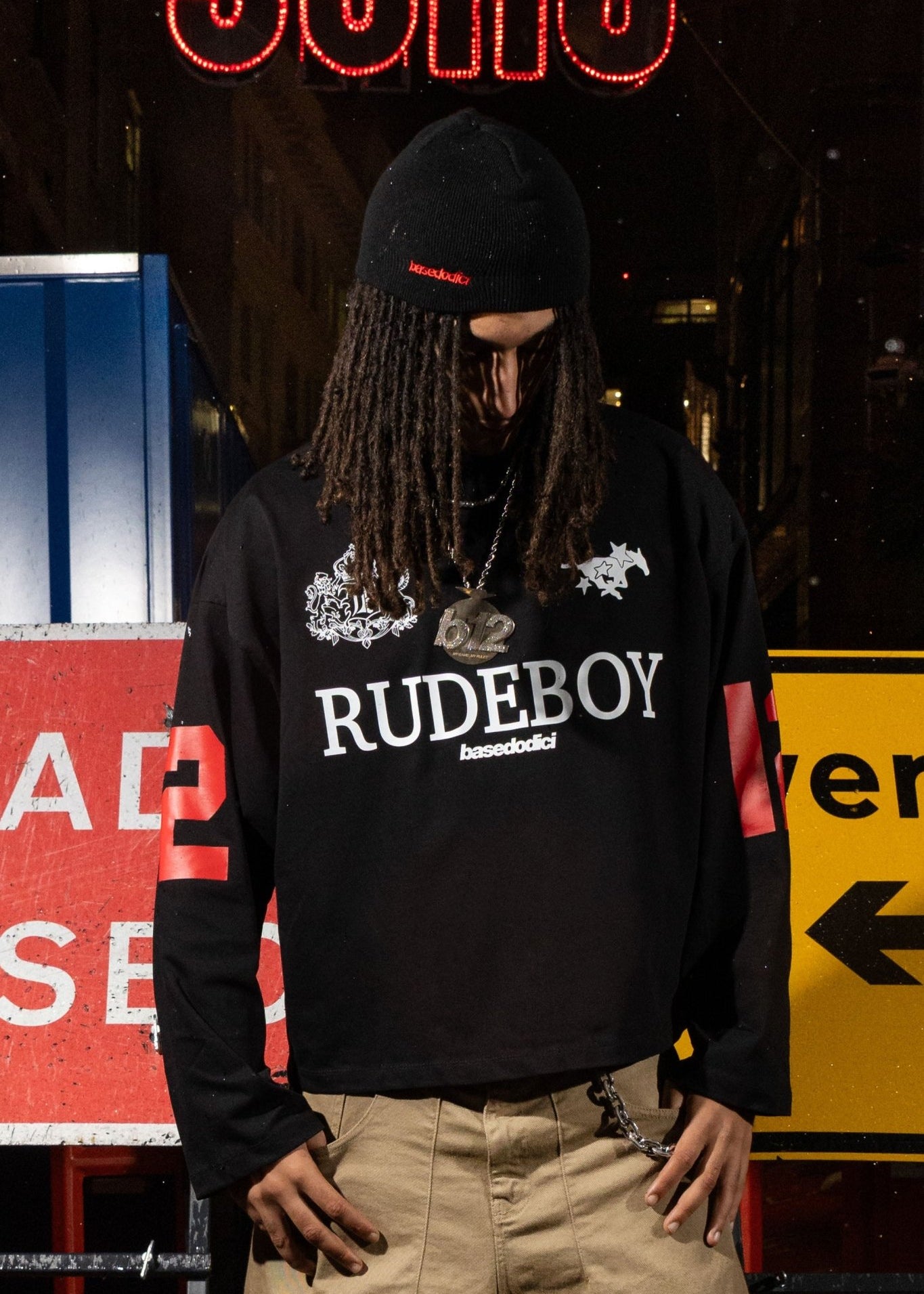 Longsleeve "RUDEBOY LDN" 12 Black - BASEDODICI®