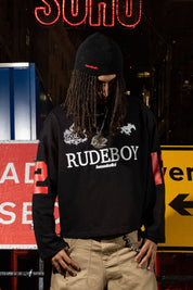 Longsleeve "RUDEBOY LDN" 12 Black - BASEDODICI®