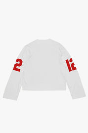 Longsleeve "RUDEBOY LDN" 12 White - BASEDODICI®