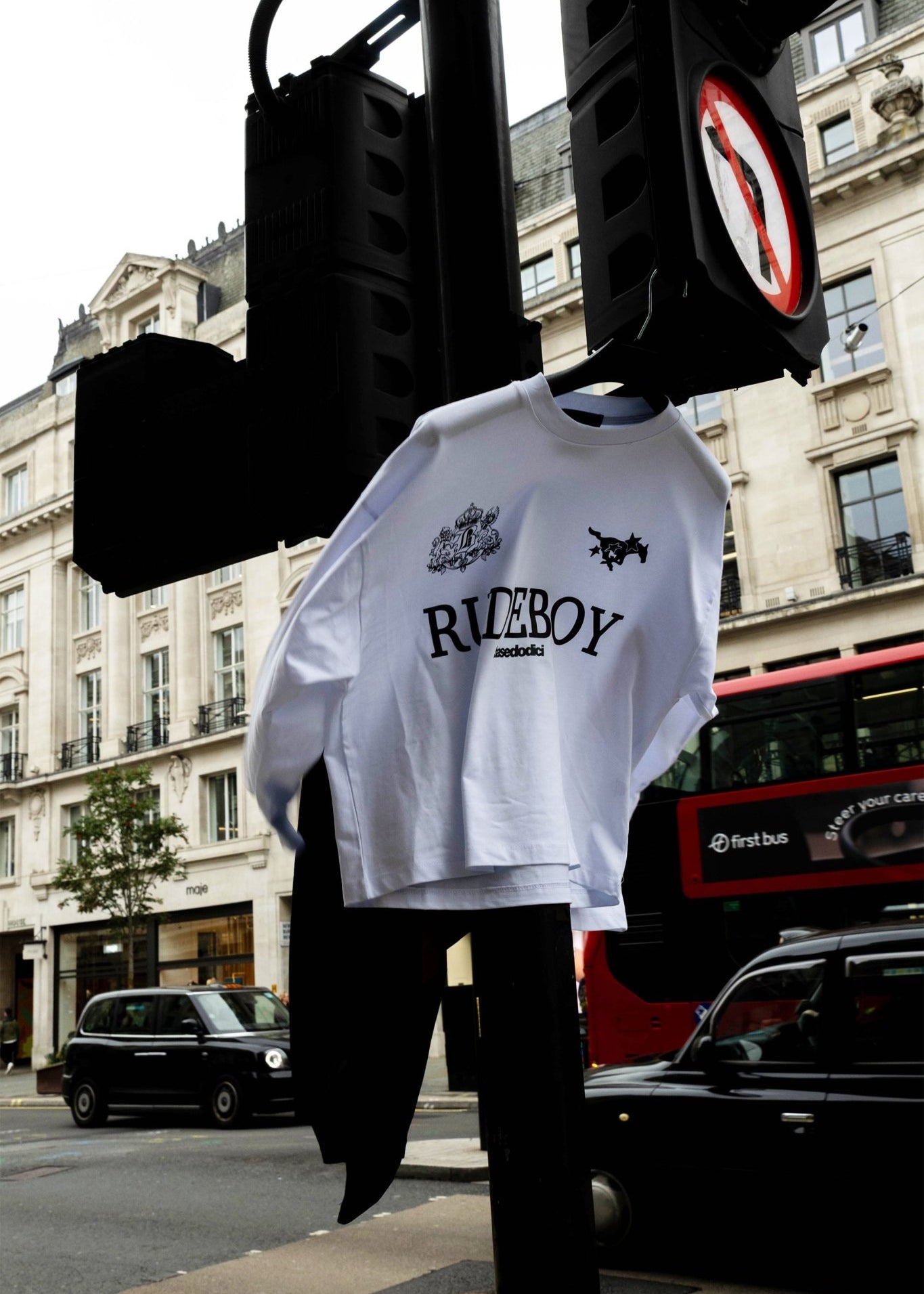 Longsleeve "RUDEBOY LDN" 12 White - BASEDODICI®