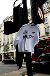 Longsleeve "RUDEBOY LDN" 12 White - BASEDODICI®