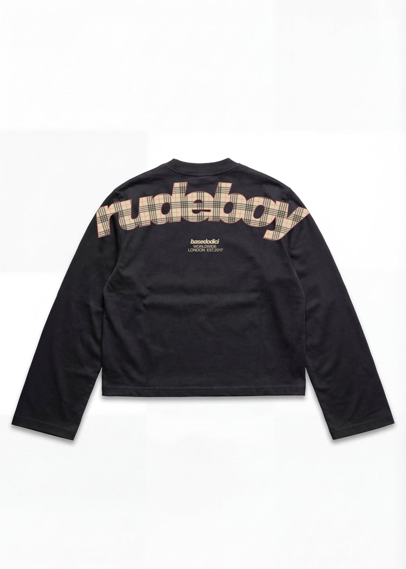Longsleeve "RUDEBOY LDN" BURBY Black - BASEDODICI®