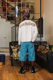 Longsleeve "RUDEBOY LDN" BURBY White - BASEDODICI®