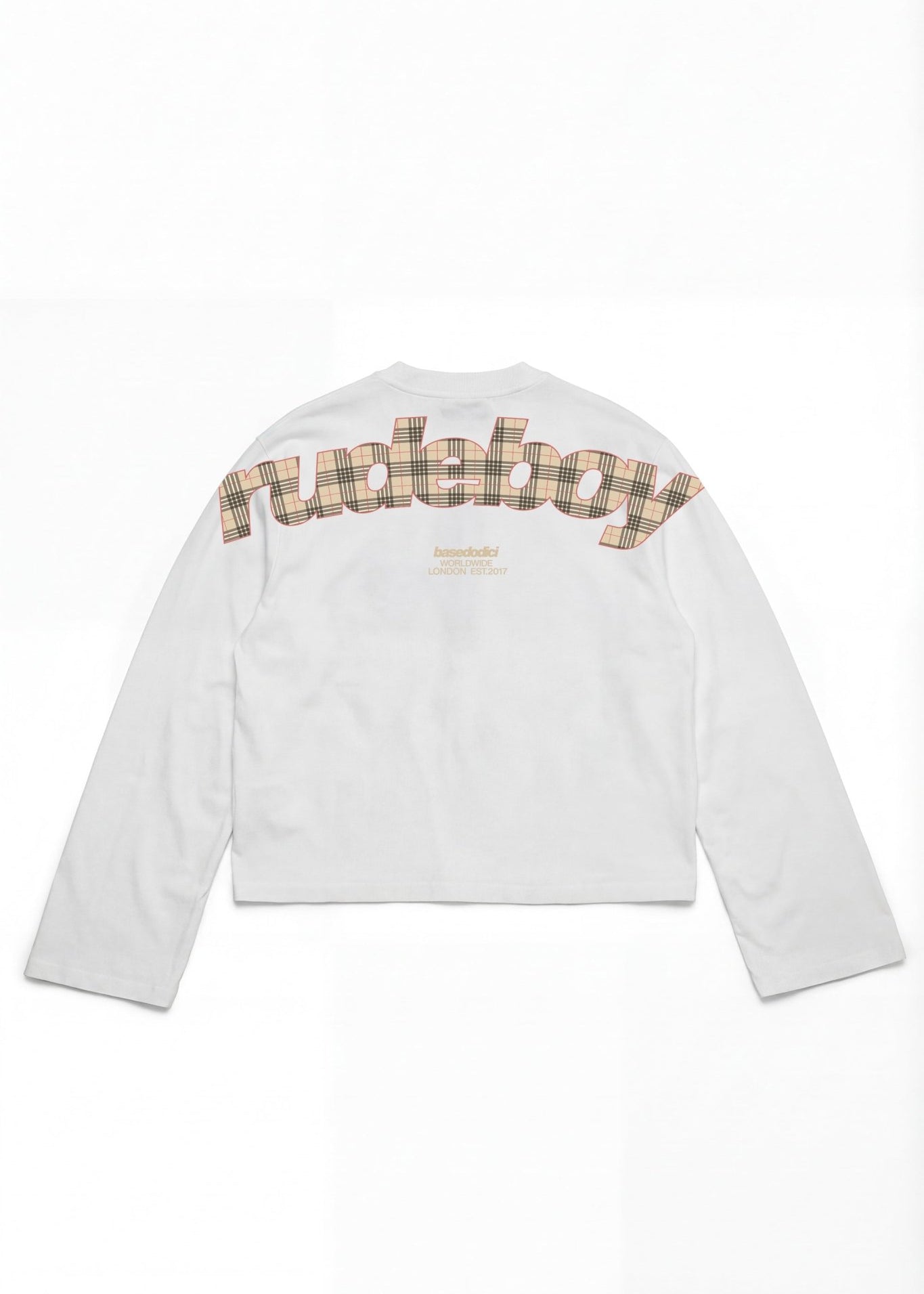 Longsleeve "RUDEBOY LDN" BURBY White - BASEDODICI®
