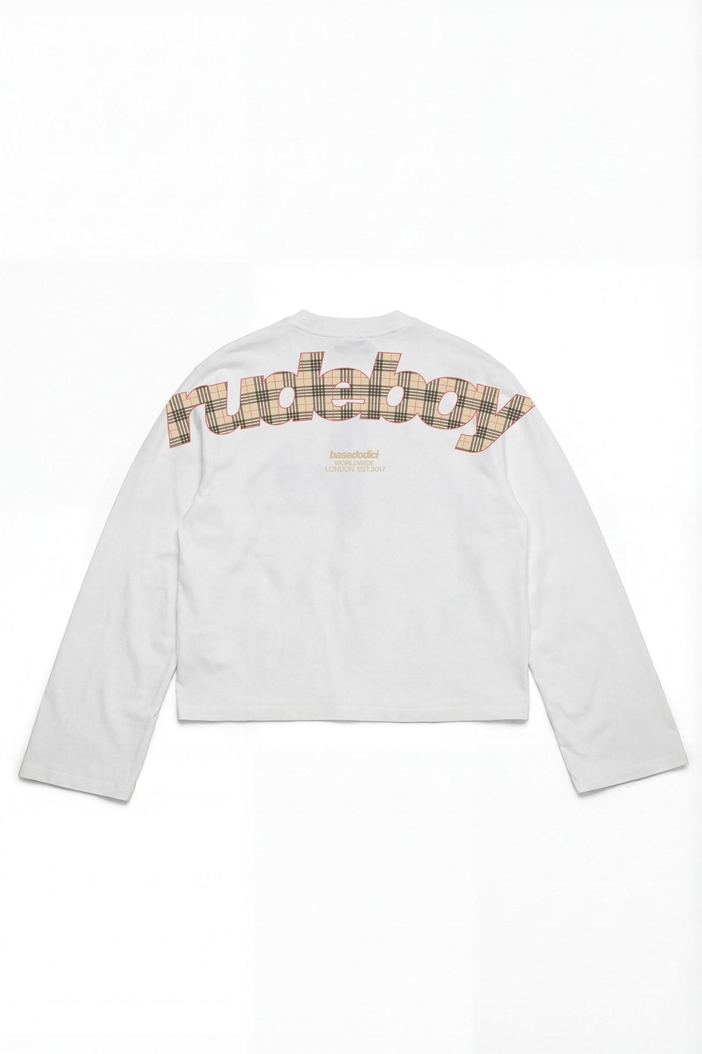 Longsleeve "RUDEBOY LDN" BURBY White - BASEDODICI®