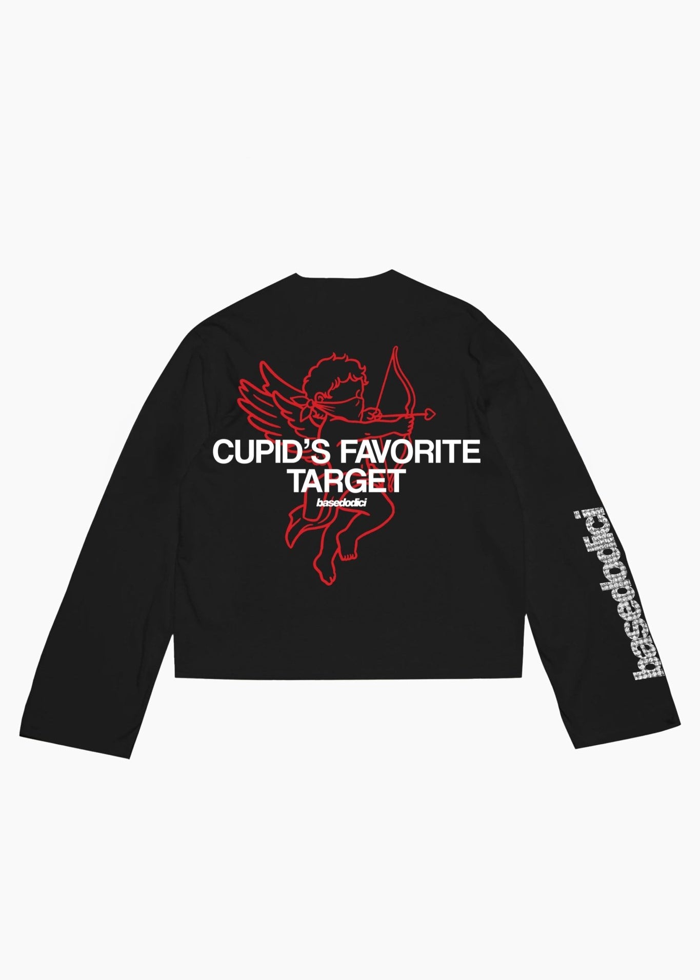 Longsleeve "VALENTINE" Cupid Black - BASEDODICI®