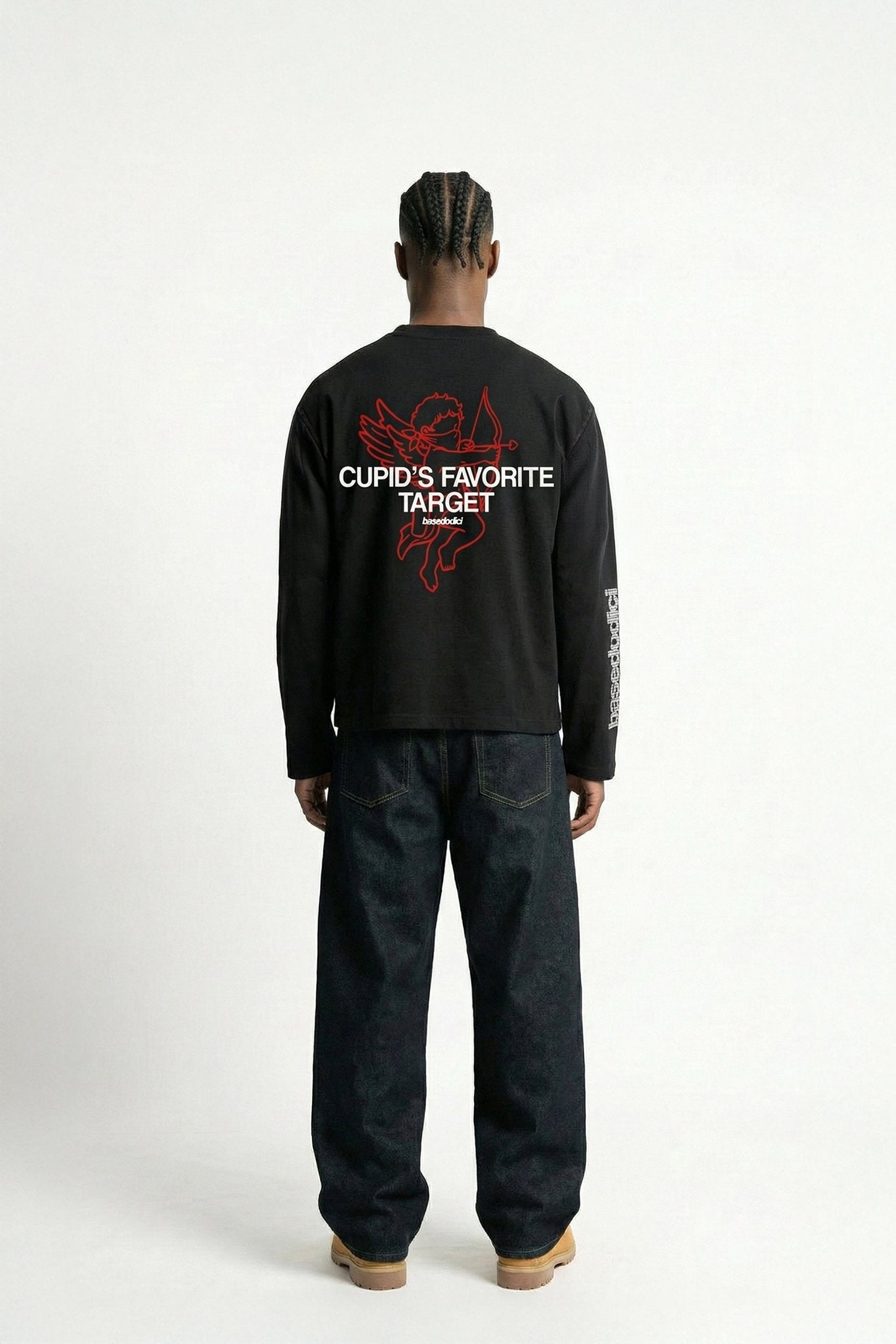 Longsleeve "VALENTINE" Cupid Black - BASEDODICI®