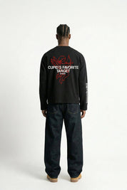 Longsleeve "VALENTINE" Cupid Black - BASEDODICI®