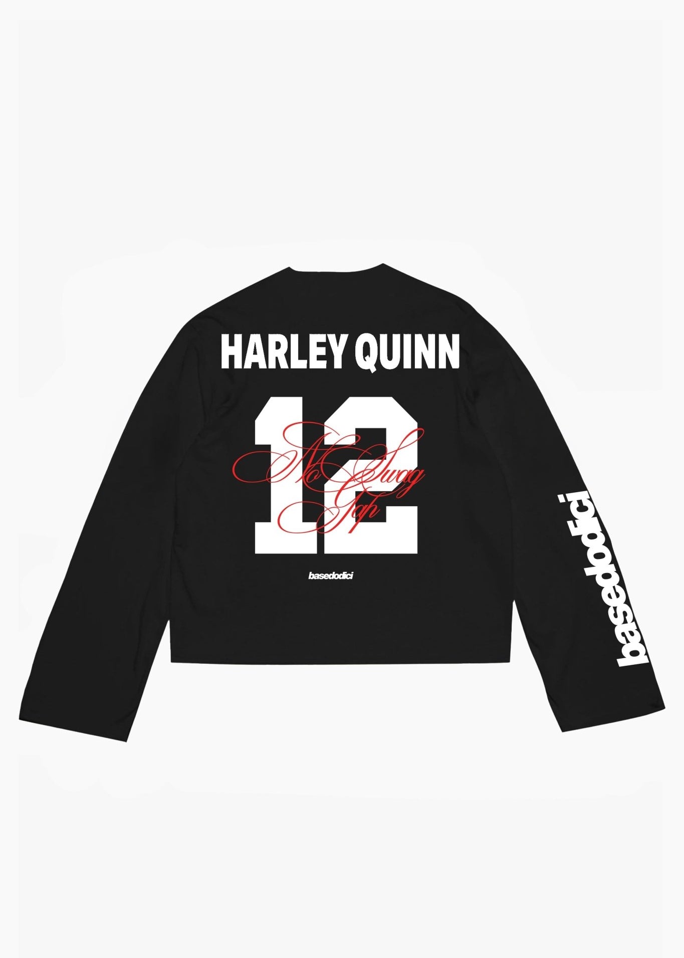 Longsleeve "VALENTINE" HarleyQuinn Black - BASEDODICI®