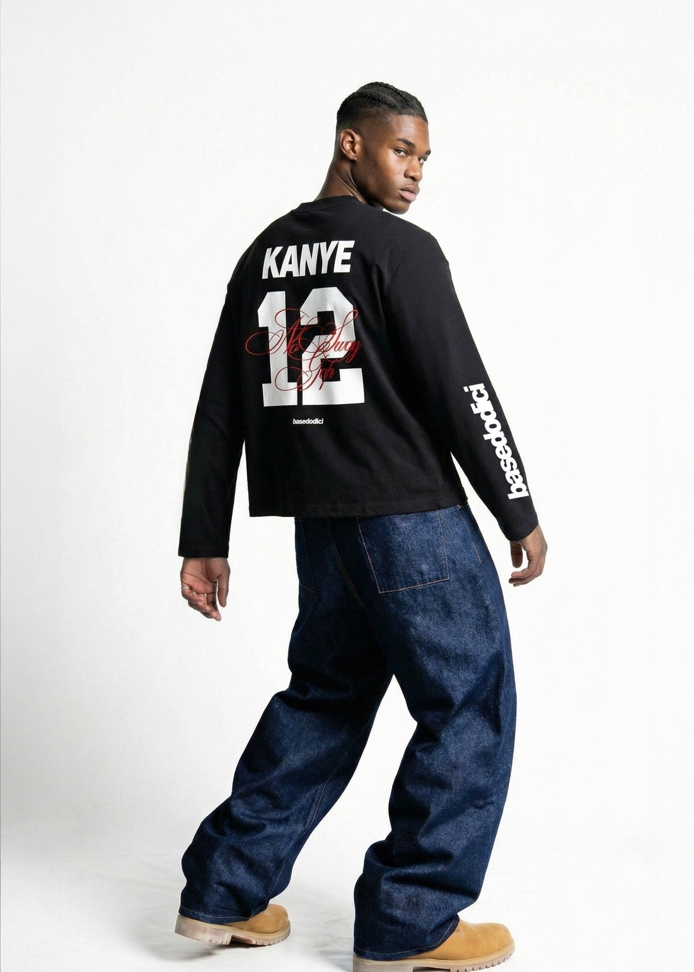 Longsleeve "VALENTINE" Kanye Black - BASEDODICI®