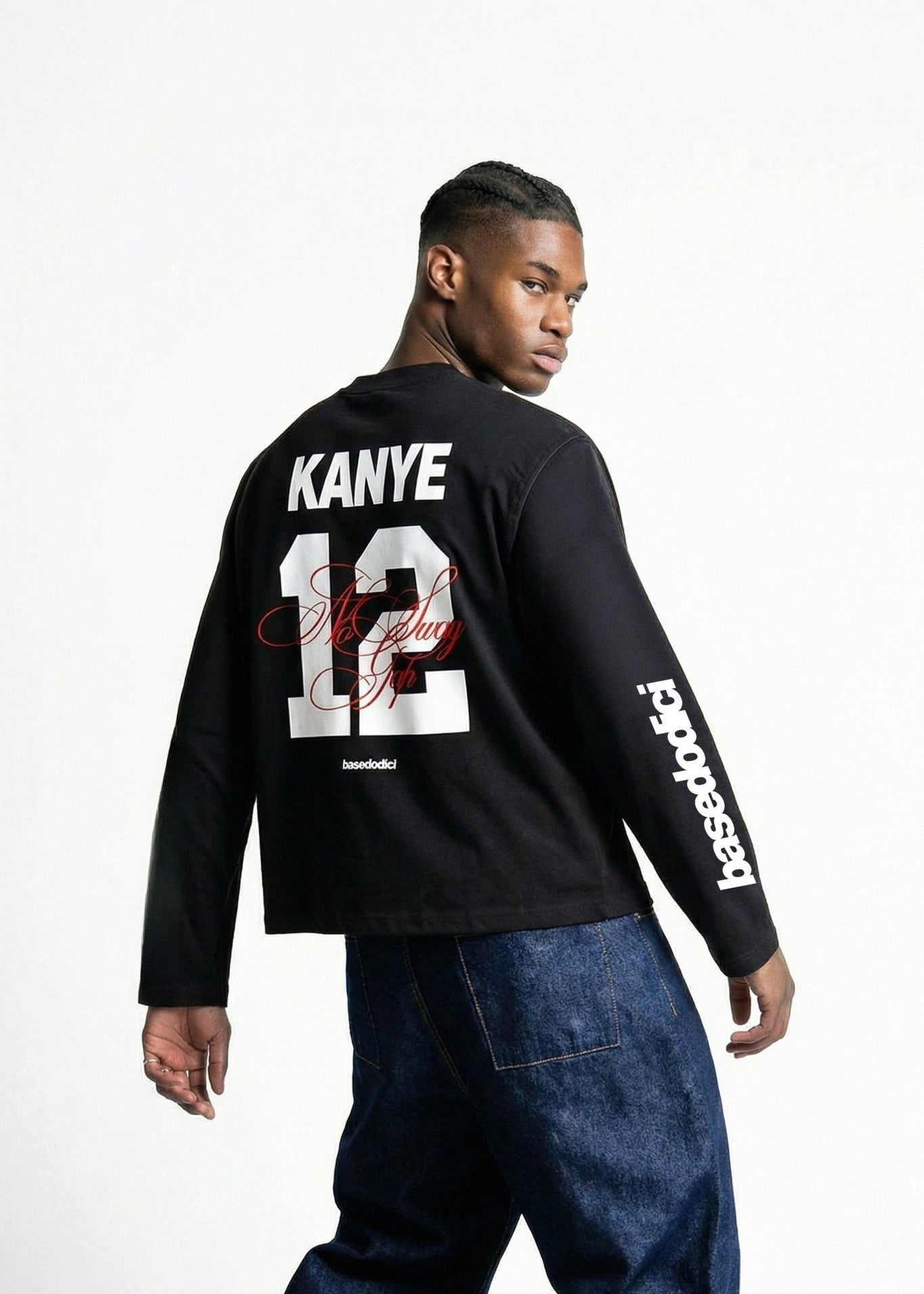 Longsleeve "VALENTINE" Kanye Black - BASEDODICI®