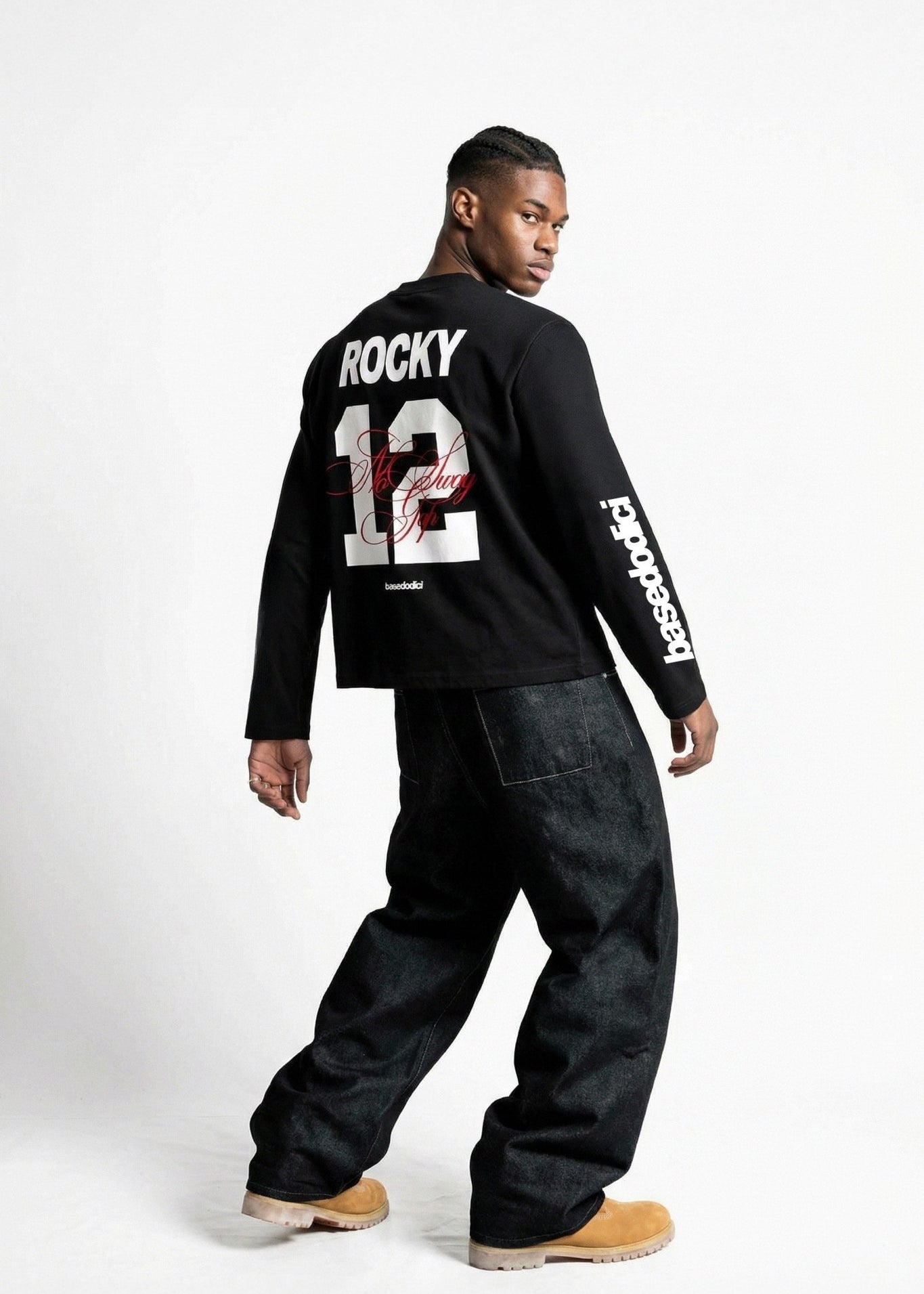 Longsleeve "VALENTINE" Rocky Black - BASEDODICI®