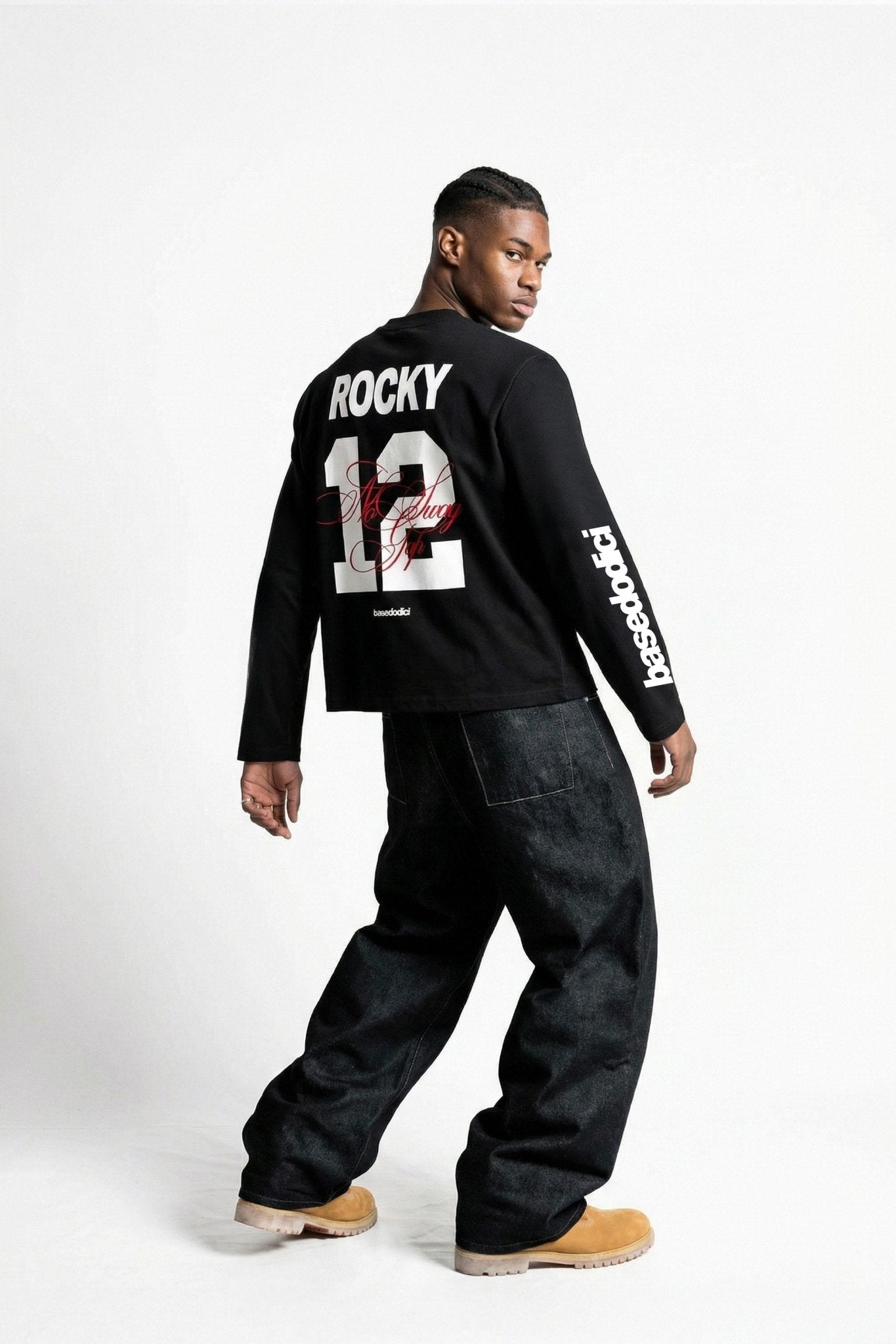 Longsleeve "VALENTINE" Rocky Black - BASEDODICI®