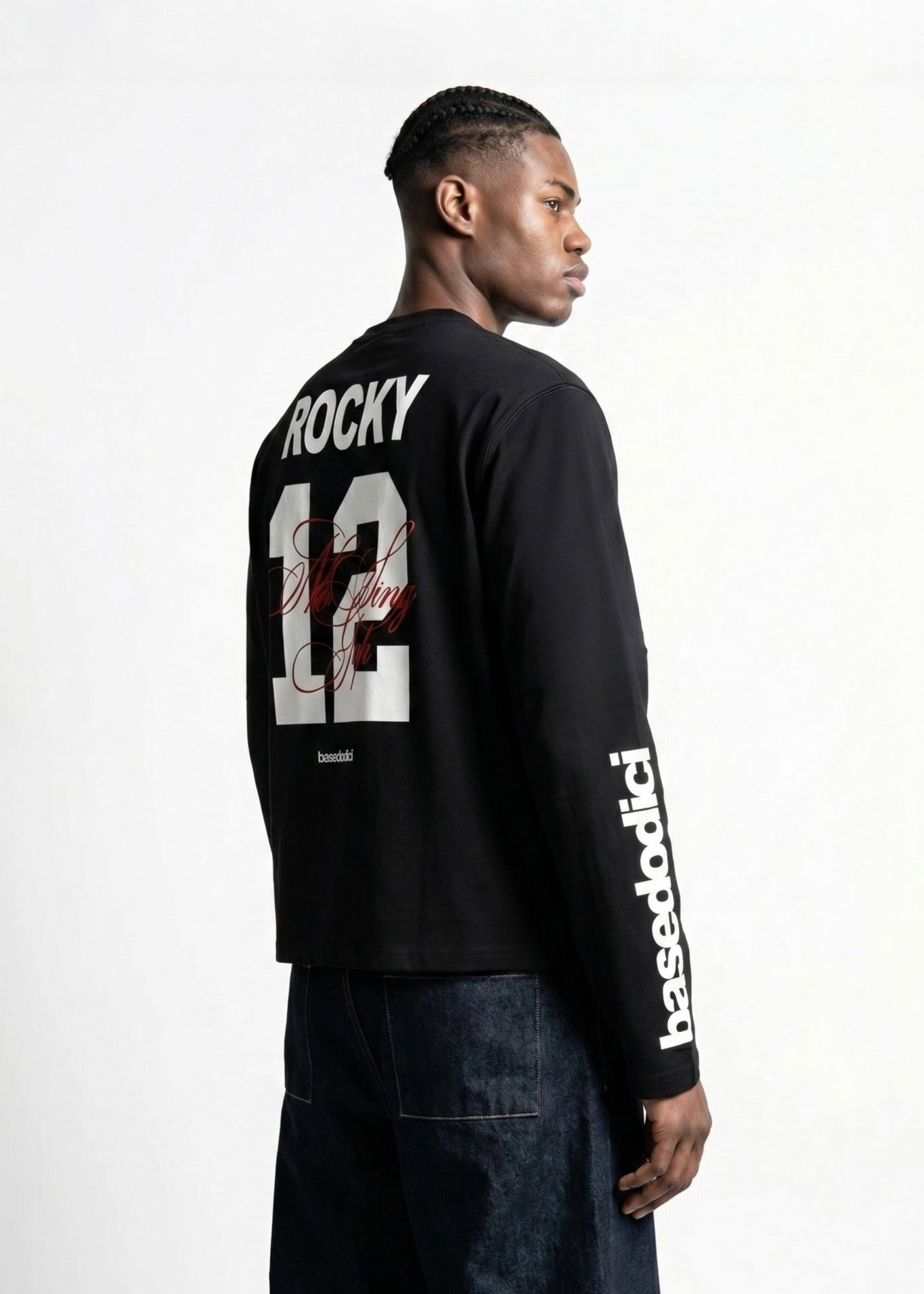 Longsleeve "VALENTINE" Rocky Black - BASEDODICI®