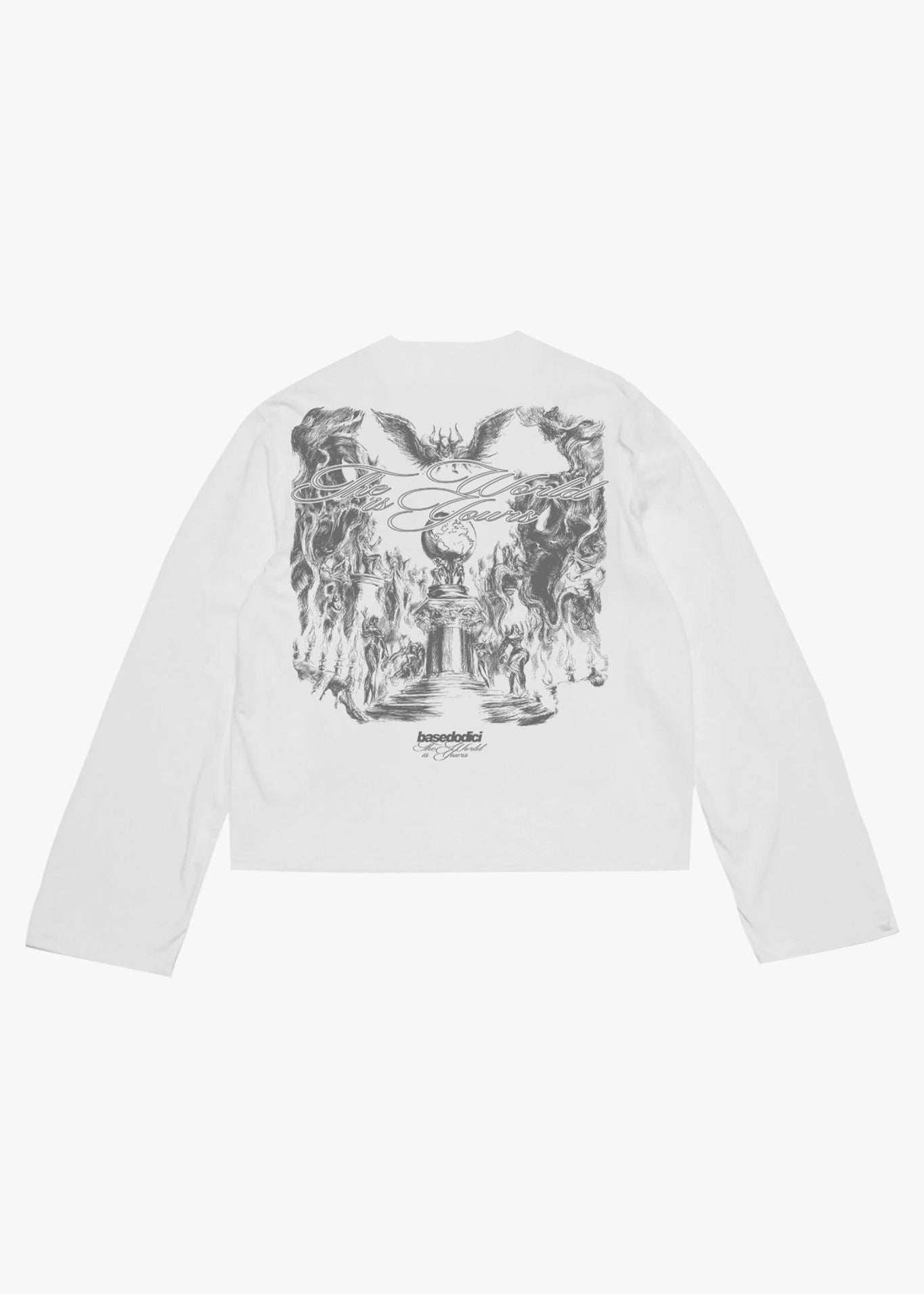 Longsleeve "WORLD TOUR" Scarface White - BASEDODICI®