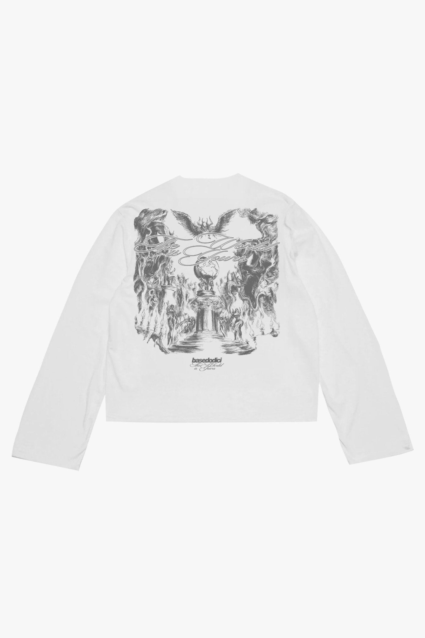 Longsleeve "WORLD TOUR" Scarface White - BASEDODICI®