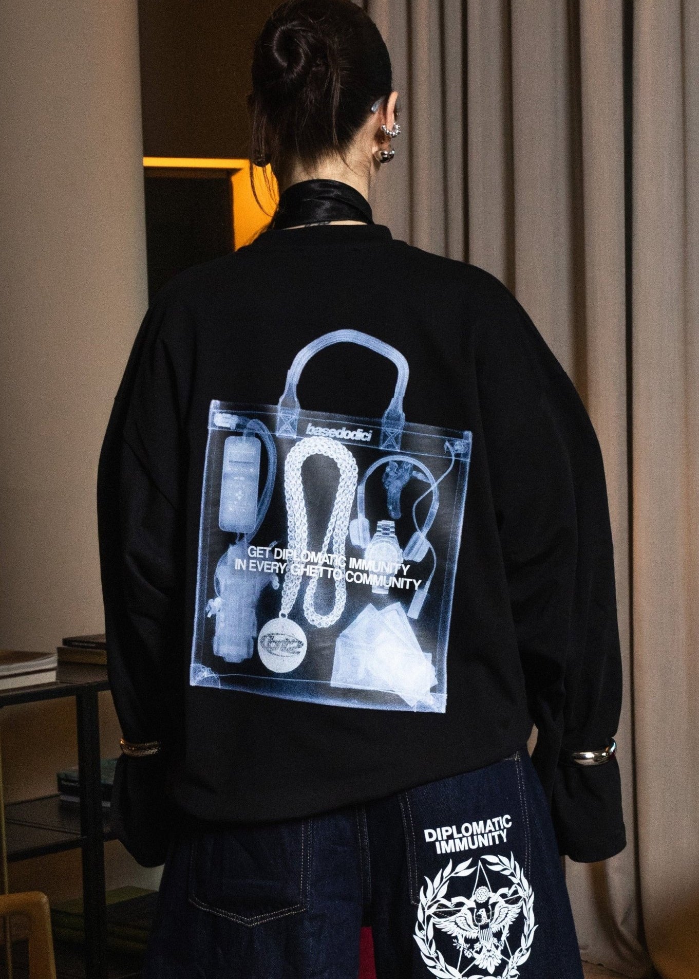 Longsleeve "WORLD TOUR" X - RAY Black - BASEDODICI®