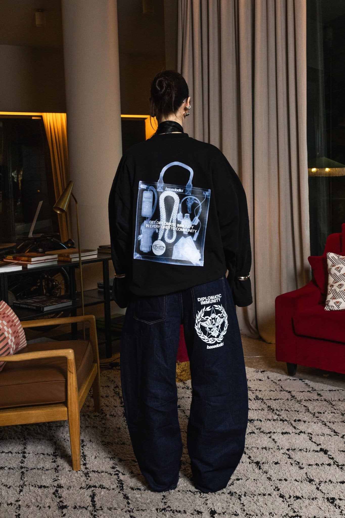 Longsleeve "WORLD TOUR" X - RAY Black - BASEDODICI®