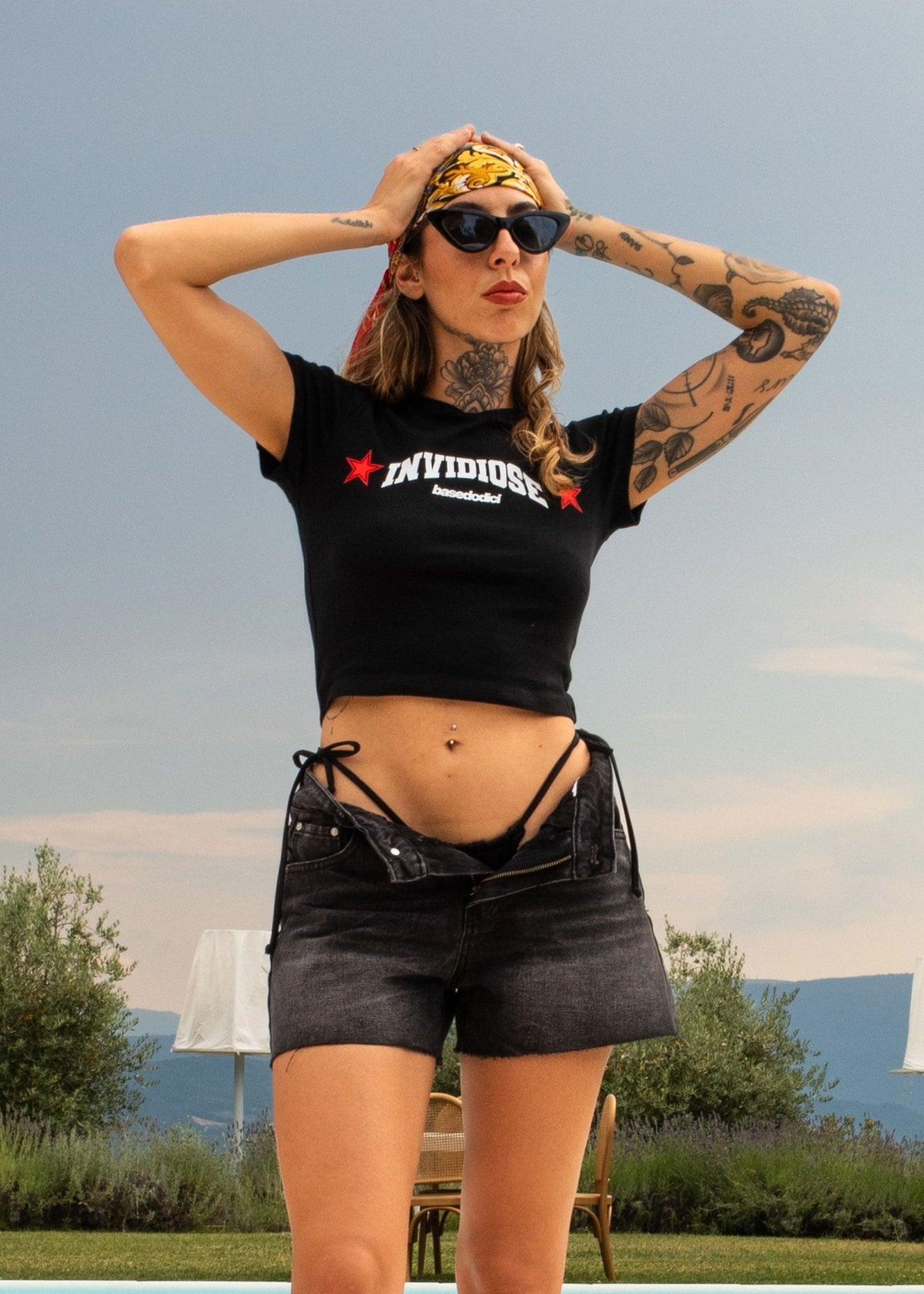 Look “DIVA” Invidiose Shorts Raw Black - BASEDODICI®