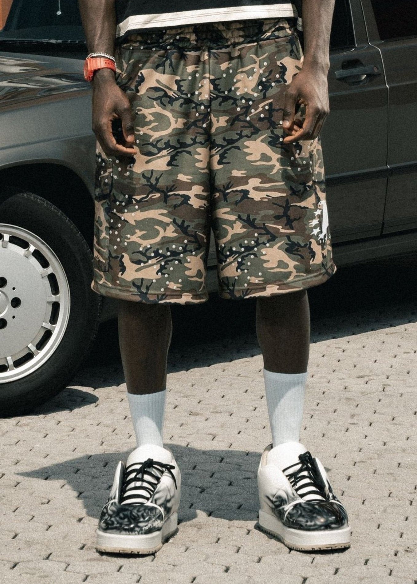 Look "LAST DELIVERY" BASE Stripe Cargo Military - BASEDODICI®