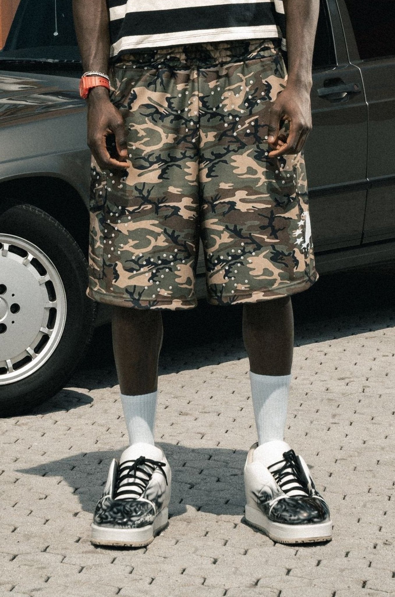 Look "LAST DELIVERY" BASE Stripe Cargo Military - BASEDODICI®