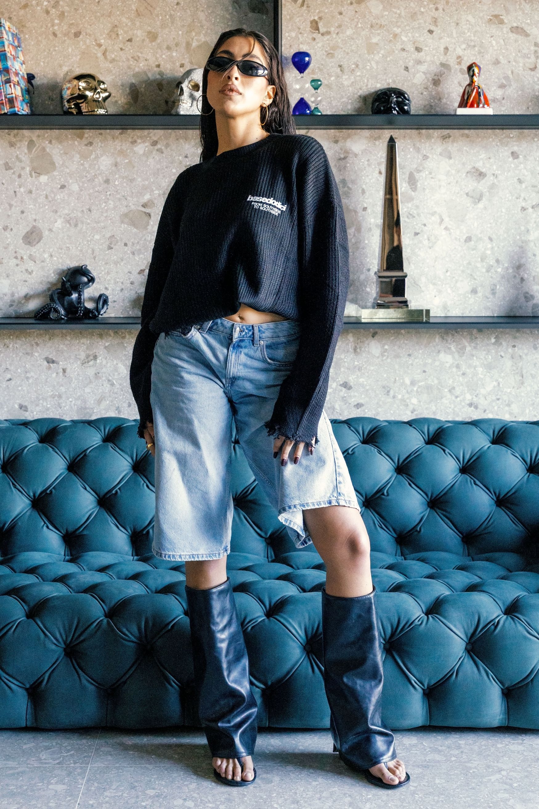 Knitwear "AMMO" CHI’T’SAP Black/White