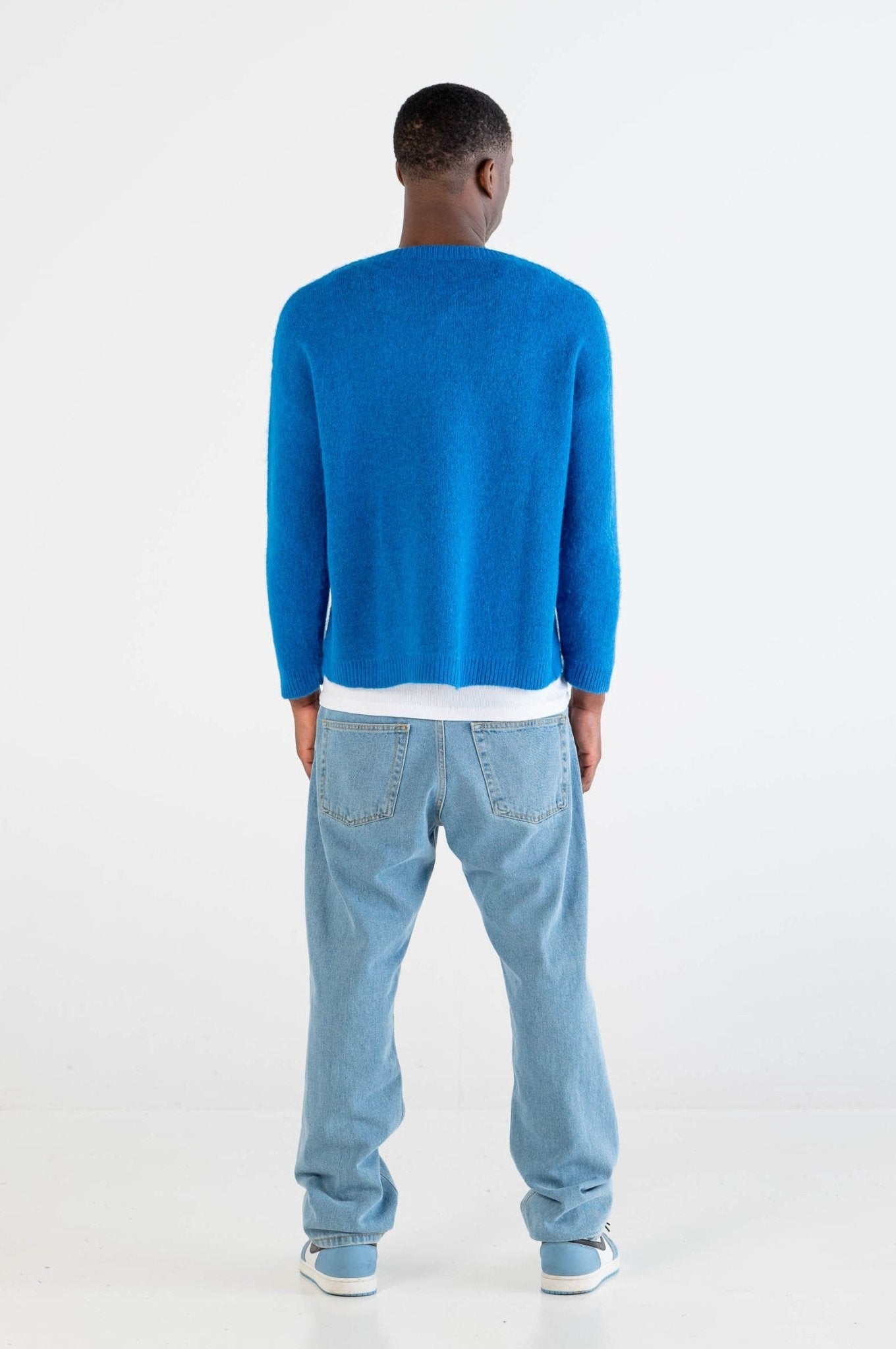 Mohair Sweater “DYSTOPIA” Blue - BASEDODICI®