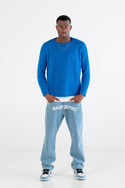 Mohair Sweater “DYSTOPIA” Blue - BASEDODICI®