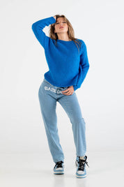 Mohair Sweater “DYSTOPIA” Blue - BASEDODICI®