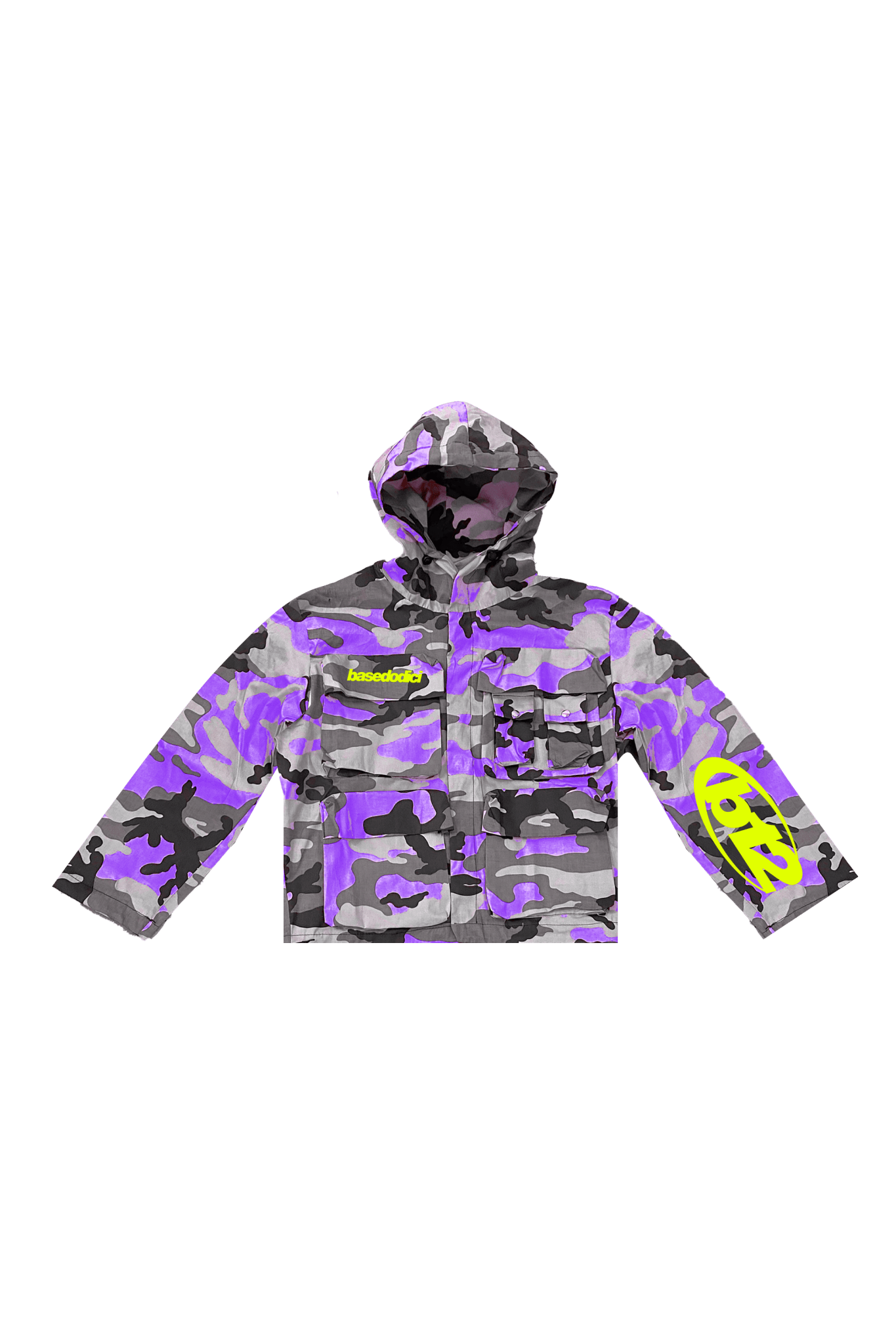 Multi Pocket Jacket “THECRUISE” Camo/Purple - BASEDODICI®