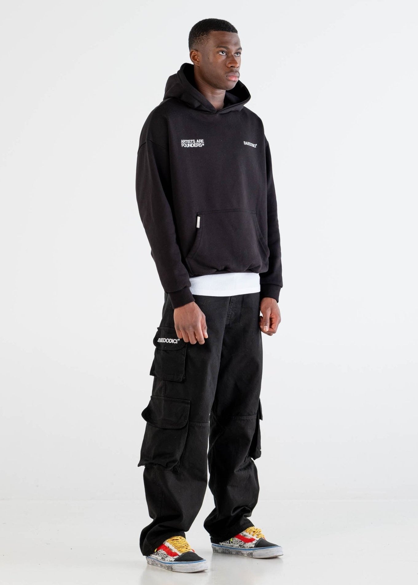 Multipocket Cargo “DYSTOPIA” Black - BASEDODICI®