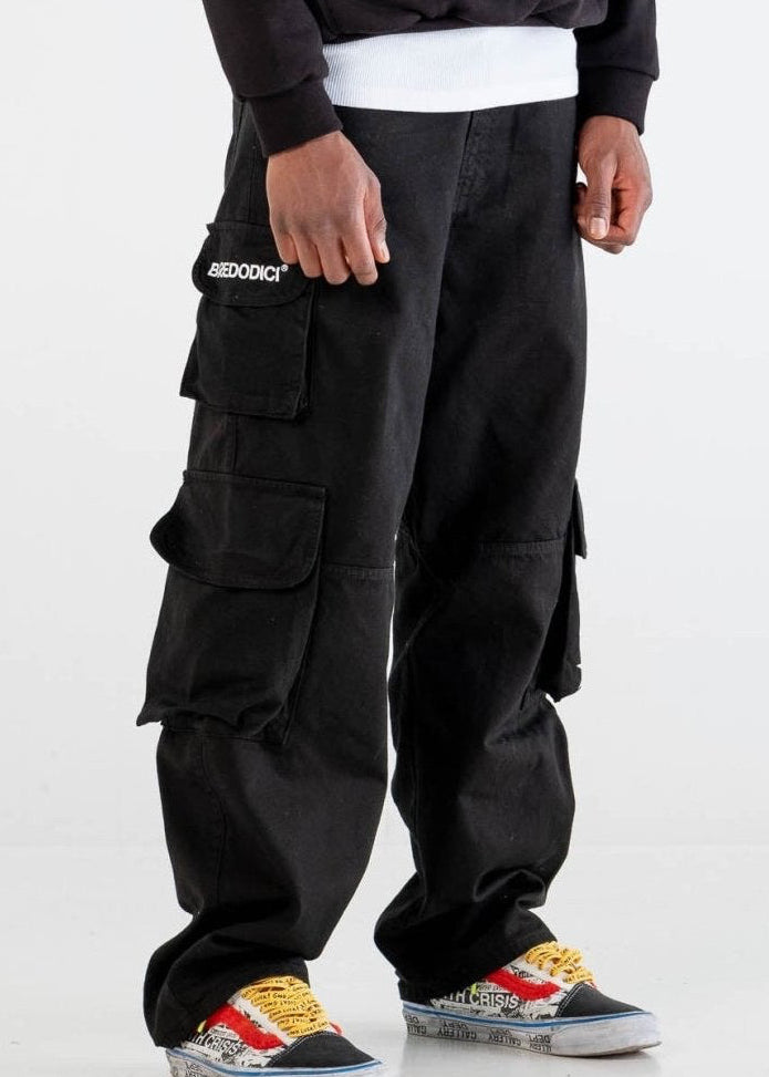 Multipocket Cargo “DYSTOPIA” Black - BASEDODICI®