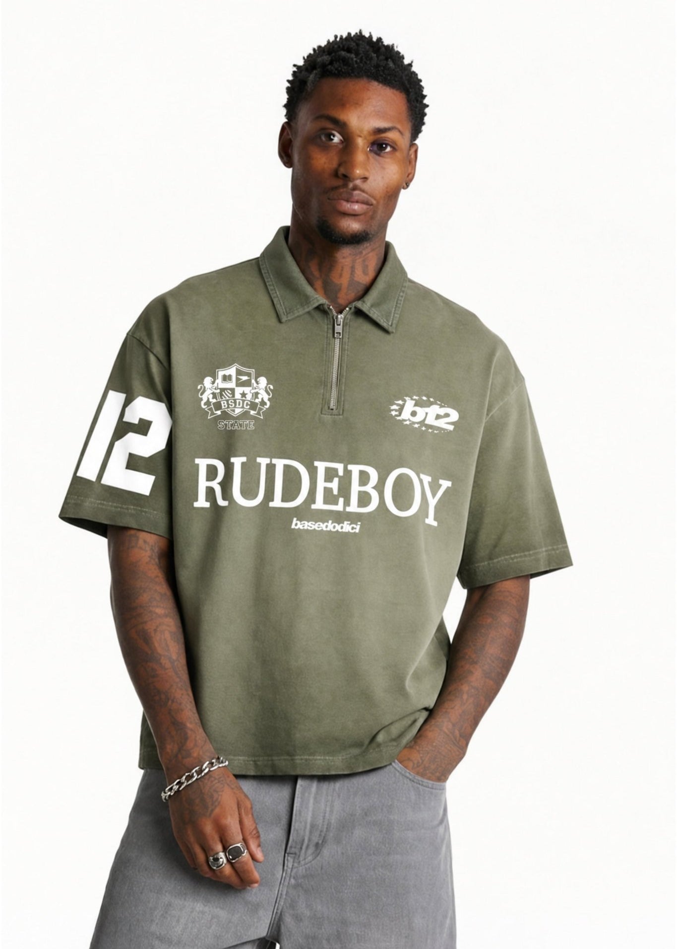 Polo "FOR DREAMERS" Rudeboy Green - BASEDODICI®