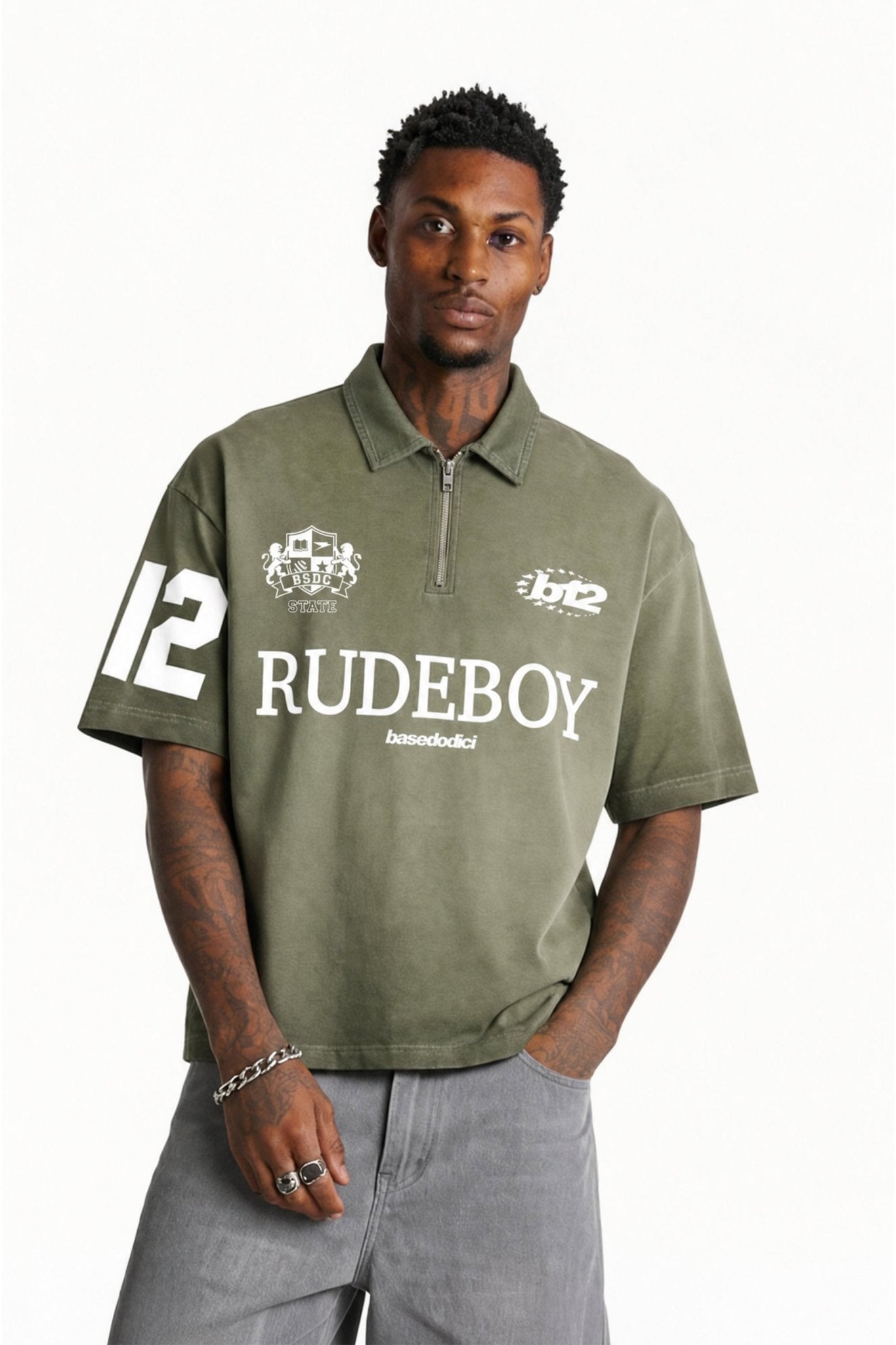 Polo "FOR DREAMERS" Rudeboy Green - BASEDODICI®